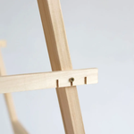 Мольберт односторонний напольный деревянный Хлопушка классическая, рабочая поверхность 600x580 мм