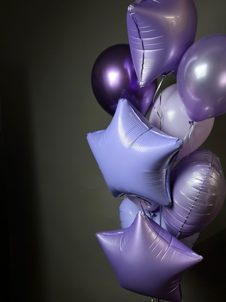Набор гелиевых шаров «Фиолетовая гамма»