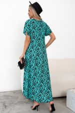Платье Магия лета (бирюза/черный) Р11-867/34 Nikol