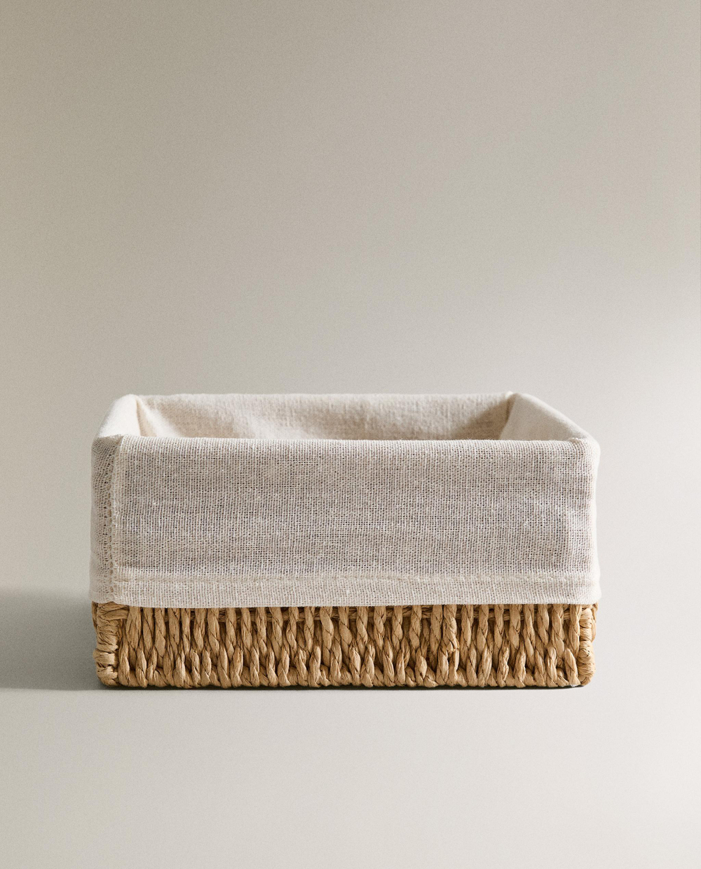 Zara Home Корзина из металла, цвет бежевый, 20 см