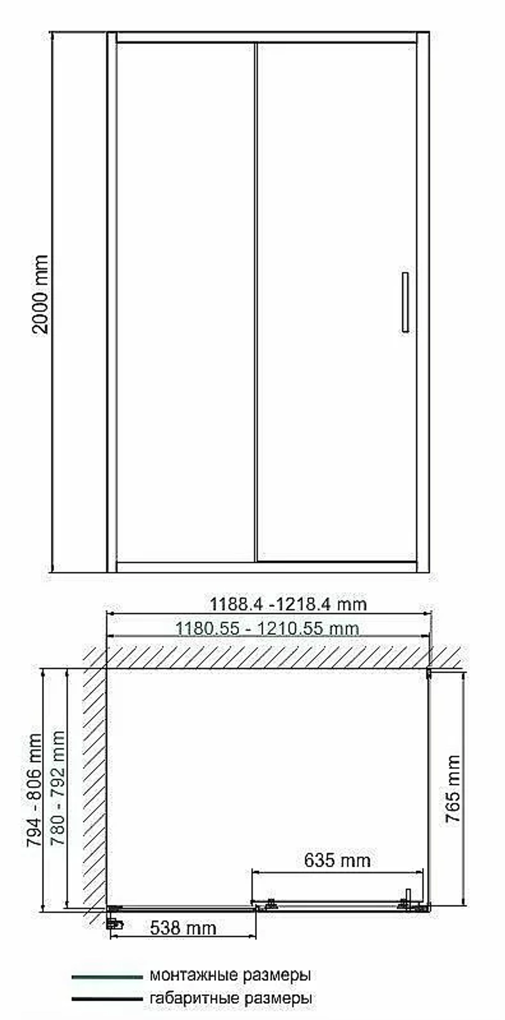 Душевой уголок WasserKRAFT Main 41S15 90x110