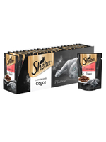 Влажный корм Sheba Pleasure для взрослых кошек, говядина, ломтики в соусе, 24 шт x 85 г