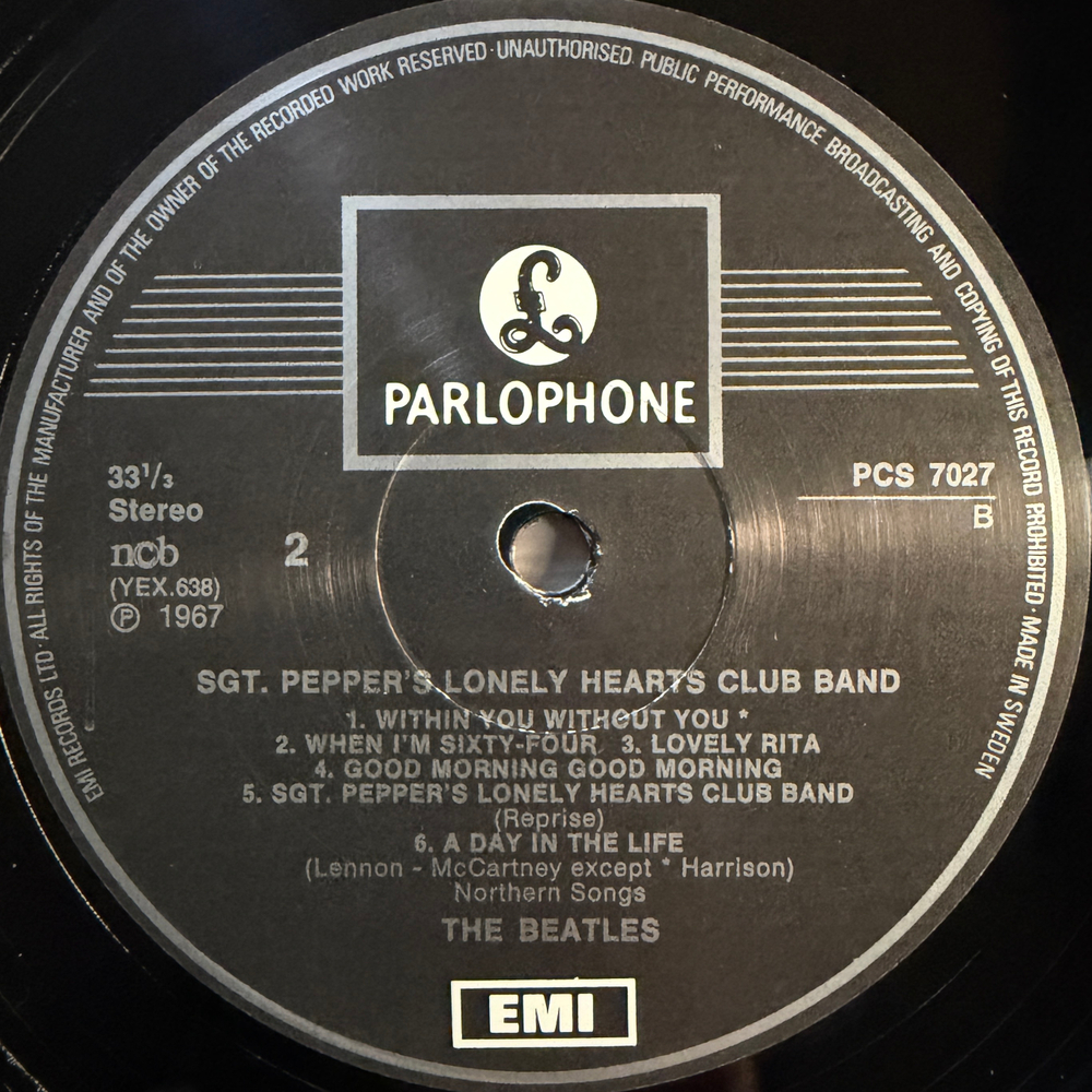 The Beatles ‎– Sgt. Pepper's Lonely Hearts Club Band (Швеция)