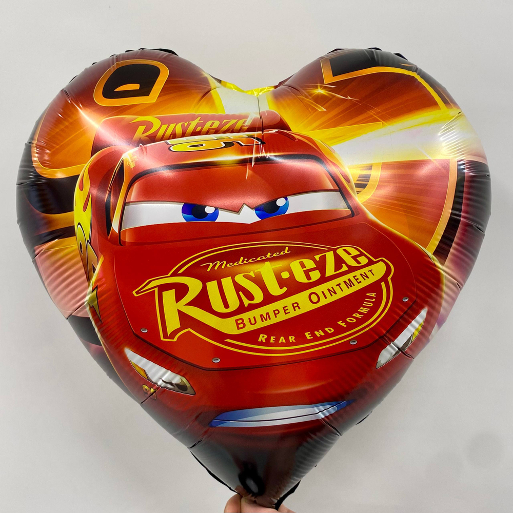 Шар (18/45 см) Сердце Тачки, 1 шт. И056 И059