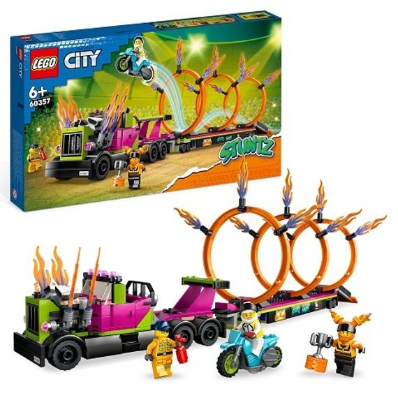 Lego konstruktor City 60357 Stunt Truck &amp; Ring of Fire Challenge