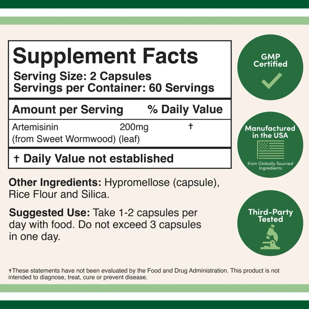 Artemisinin 120 capsules