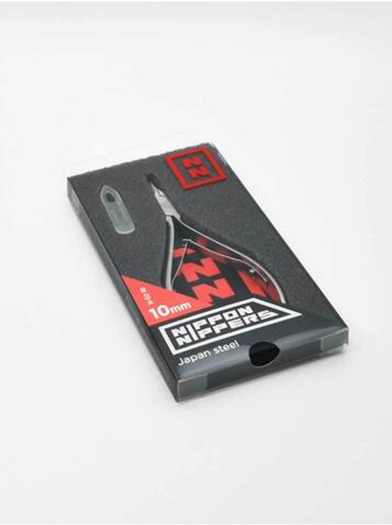 N-02-10 Nippon Nippers. Кусачки для кутикулы. Лезвие 10мм. Двойная пружина. Матовые