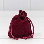Мешочек 7х9см Бархат класс А (Бордовый)