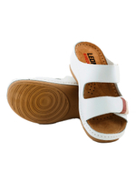 Сабо женские Леон MED904 из натуральной кожи, белый, 40