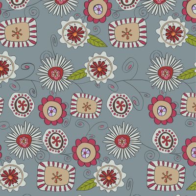 Abstract flowers. Seamless pattern. fabric, textile illustration