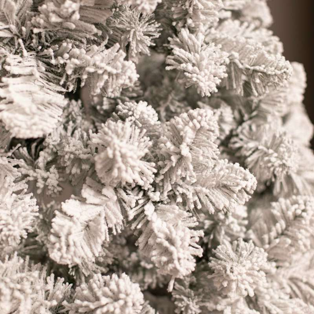 Искусственная елка Новогодняя заснеженная 2,1 м. пленка ПВХ