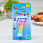 Свеча для торта цифра "7" 7см "Celebration", парафин