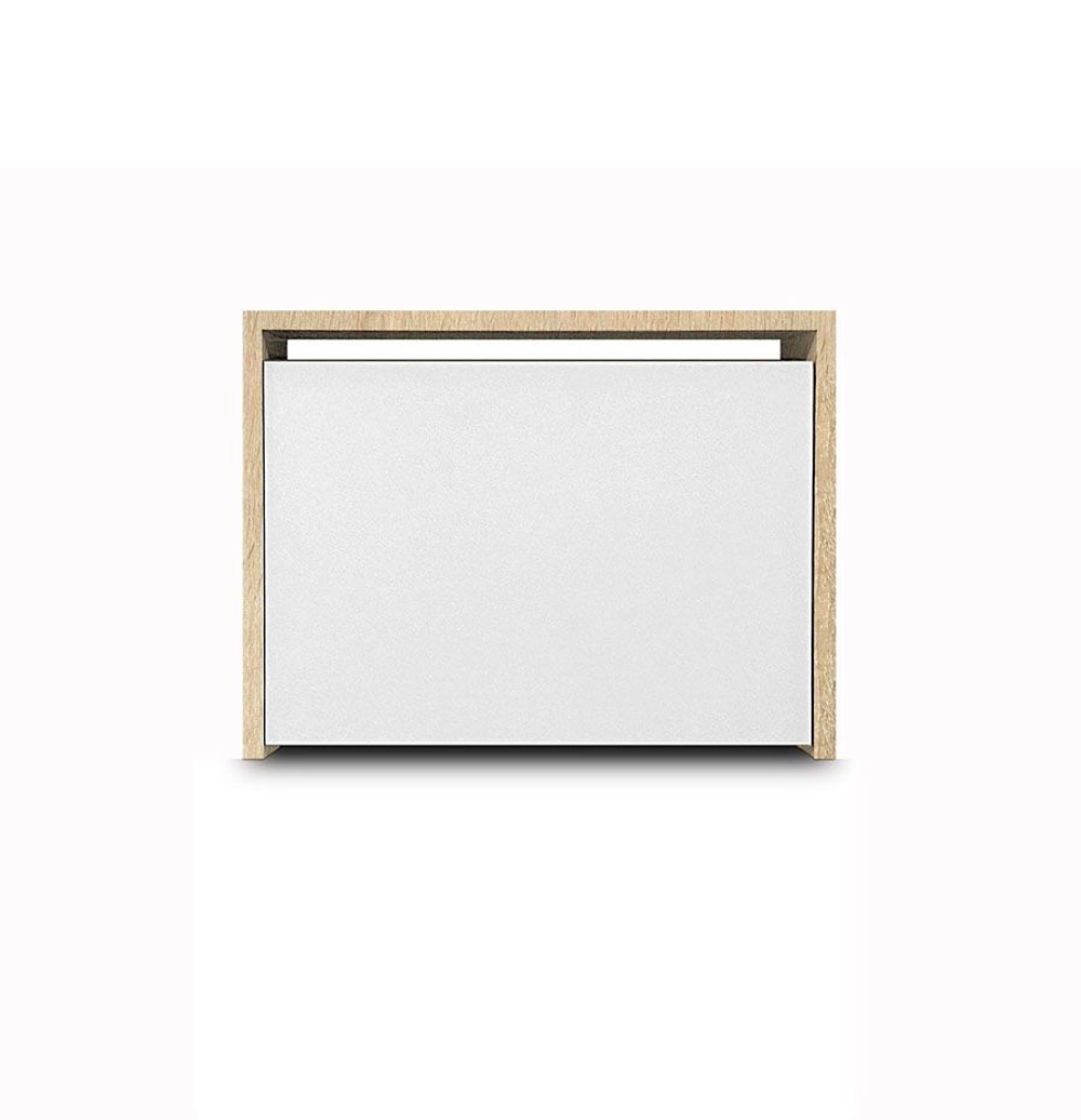 Обувница Лаком-1 Дуб Сонома / Белый