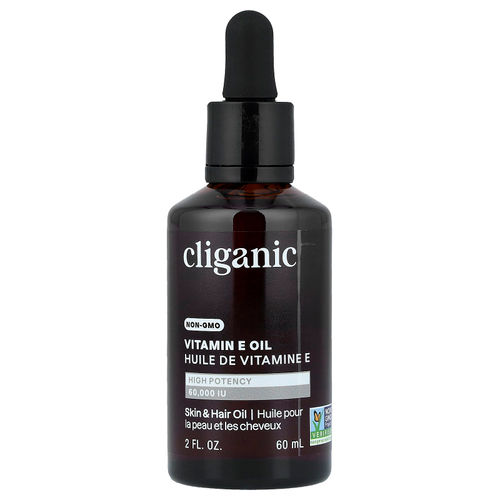 Cliganic, на 100% чистое масло с витамином Е, 60 000 МЕ, 60 мл (2 жидк. унции)