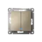 Выключатель 2-кл. СП AtlasDesign 10А IP20 (сх. 5а) 10AX с подсветкой механизм шампань SE ATN000553