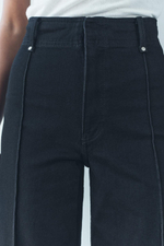 Джинсы wide leg с высокой посадкой — zw collection