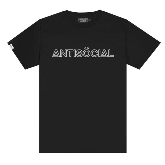 Футболка Antisocial Reflective Logo Black 2.0 (чёрный)