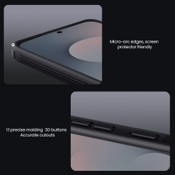 Чехол с встроенным магнитом от Nillkin для Samsung Galaxy S25 FE, серия CamShield Pro Magnetic Case (Clear version) прозрачный тонированный