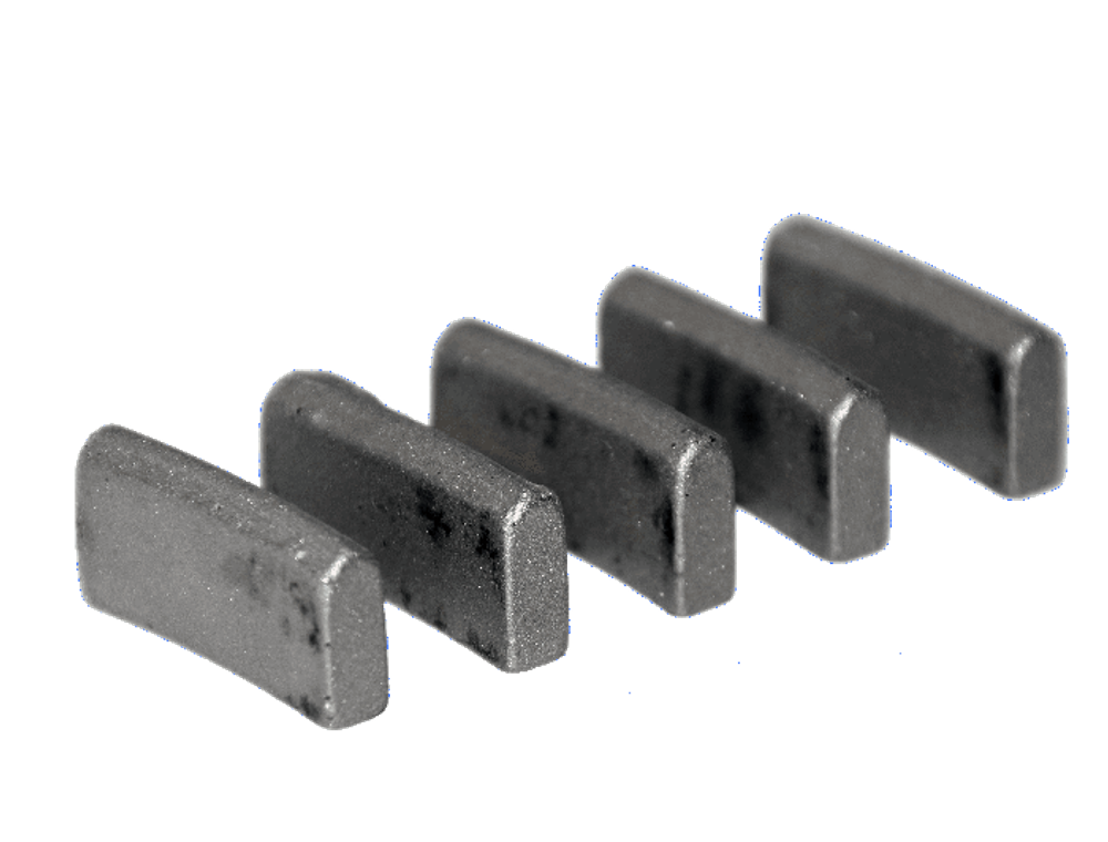 Разные диаметры алмазных сегментов Standart для коронок по бетону