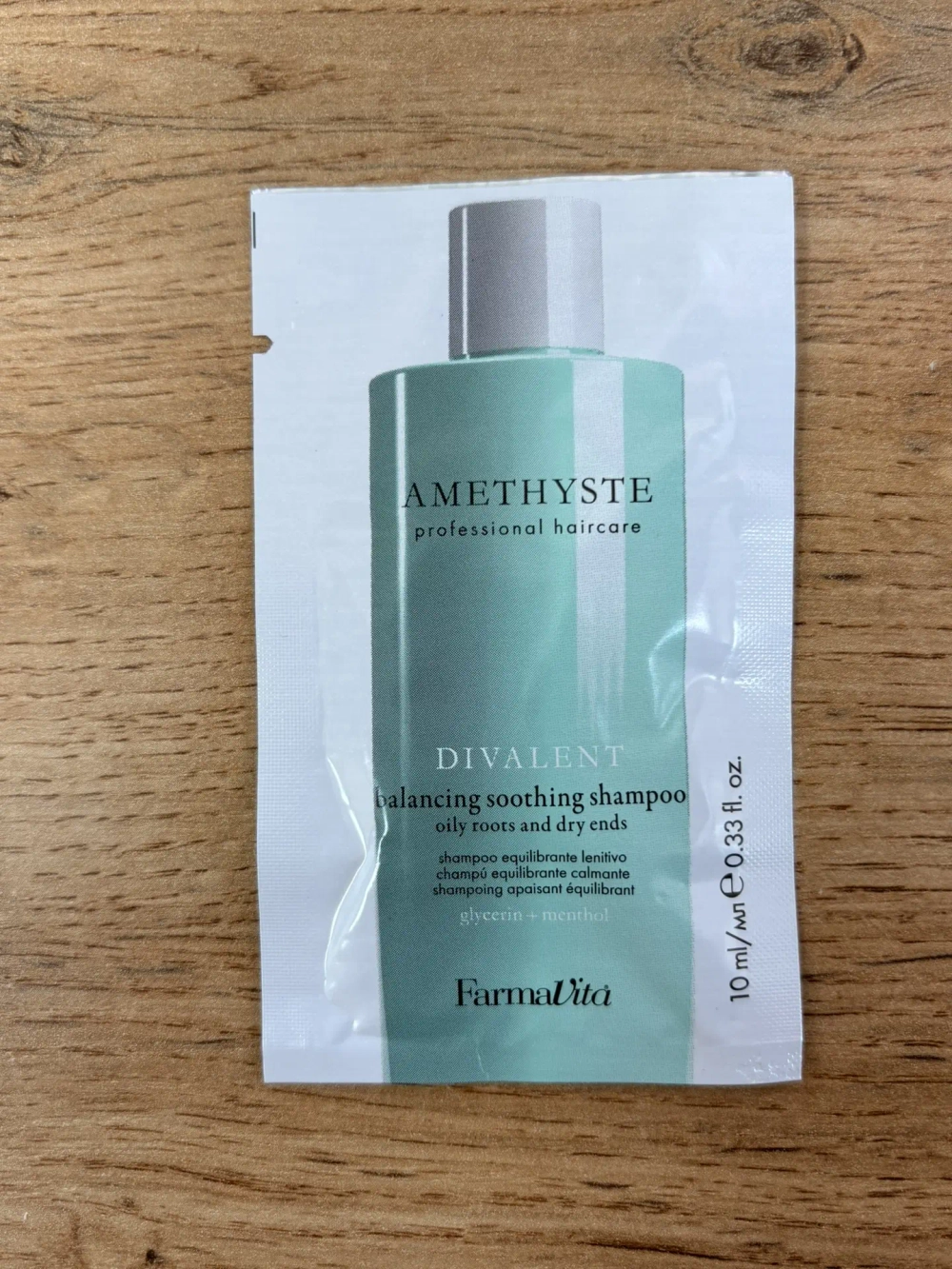 Amethyste divalent balancing shampoo Шампунь сбалансированный д_жирных корней и сух.кончиков 10мл