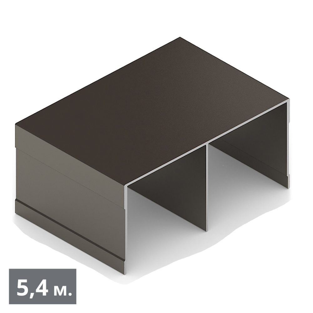 ЭКО Направляющая верхняя двухполозная (5,40 м) бронза матовая (AL) (AE0492) Aristo (Акция)