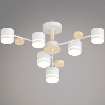 68730-0.3-06 GX53 WH+WOOD светильник потолочный