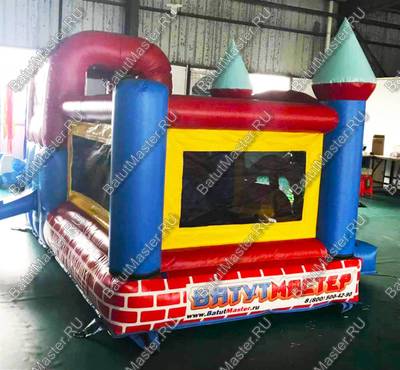 Детский надувной батут "Замок непосед", размер 5*3*2,2 м