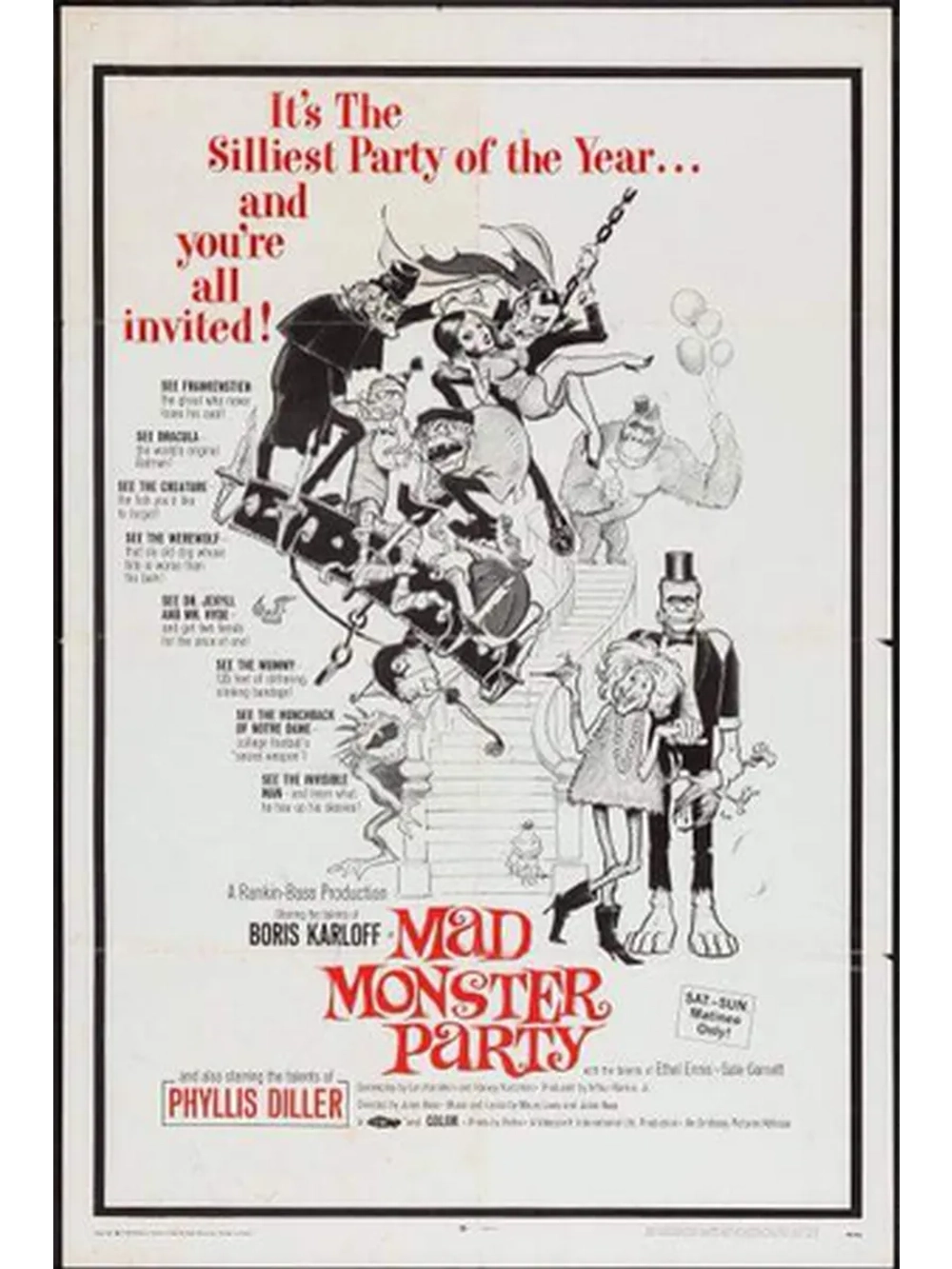 Сумасшедшая вечеринка чудовищ (1967) (DVD-R)