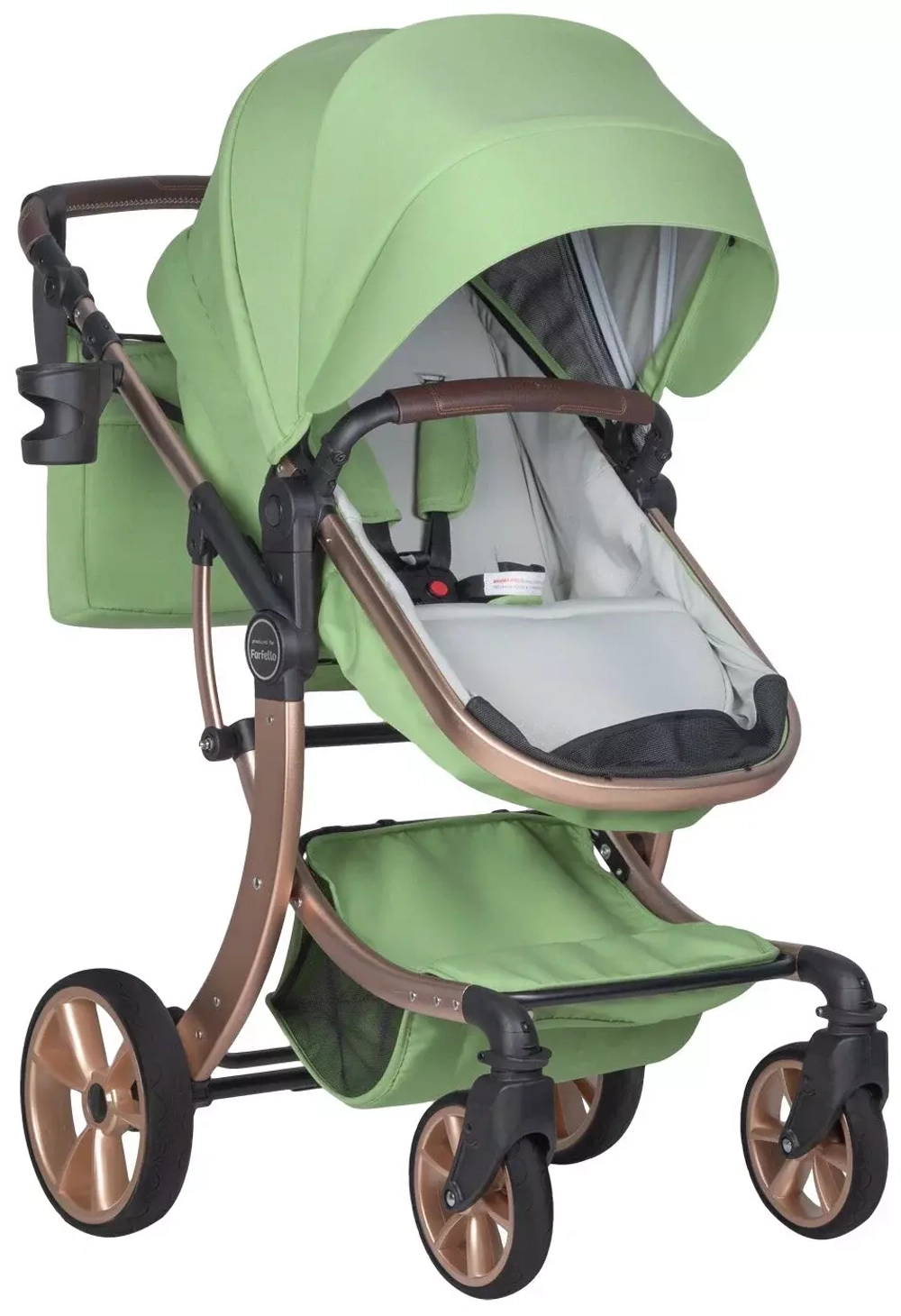 Коляска трансформер Aimile Original New Gold (Базилик NDG-4)