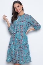 Платье Шарман (бирюза) Diolche (Акция)