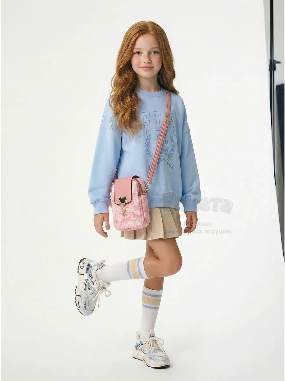 Сумка для девочки подростка на плечо кросс боди