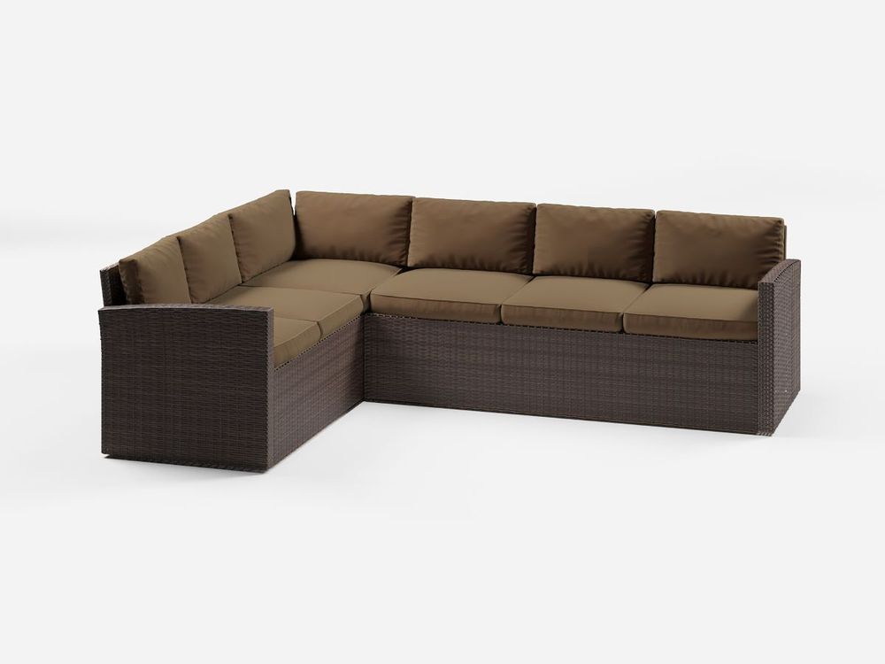 Обеденная группа из искусственного ротанга Кингстон Макси + 3 кресла Сантьяго