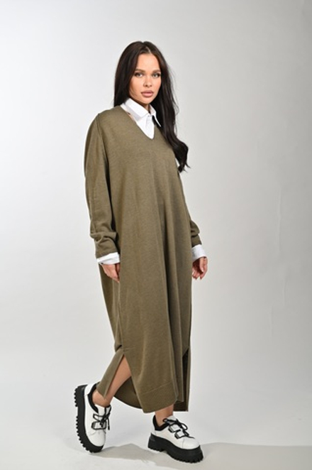 Платье реглан в длине макси