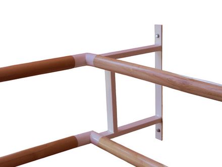 Кронштейн угловой пристенный двухрядного балетного станка Батман