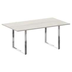 Metal System Direct Стол перег. О-обр. м/к БО.ПРГ-180 Дуб Наварра/Нержавеющая Сталь 1800*1000*750