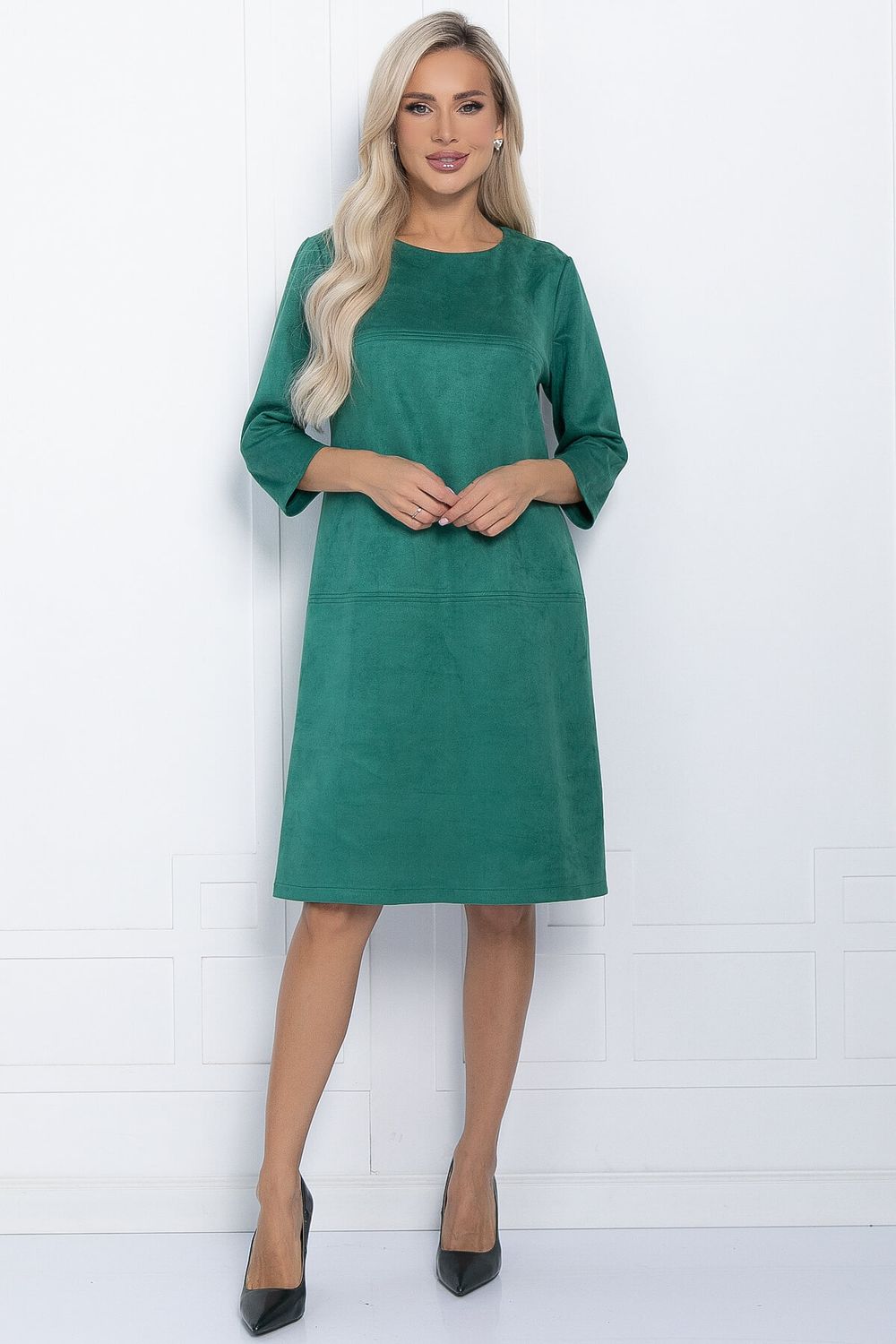 Платье Элегантная простота (зеленое) П11239 LT Collection