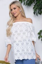 Блуза Воздушная НЬЮ (белая) Б10446 LT Collection