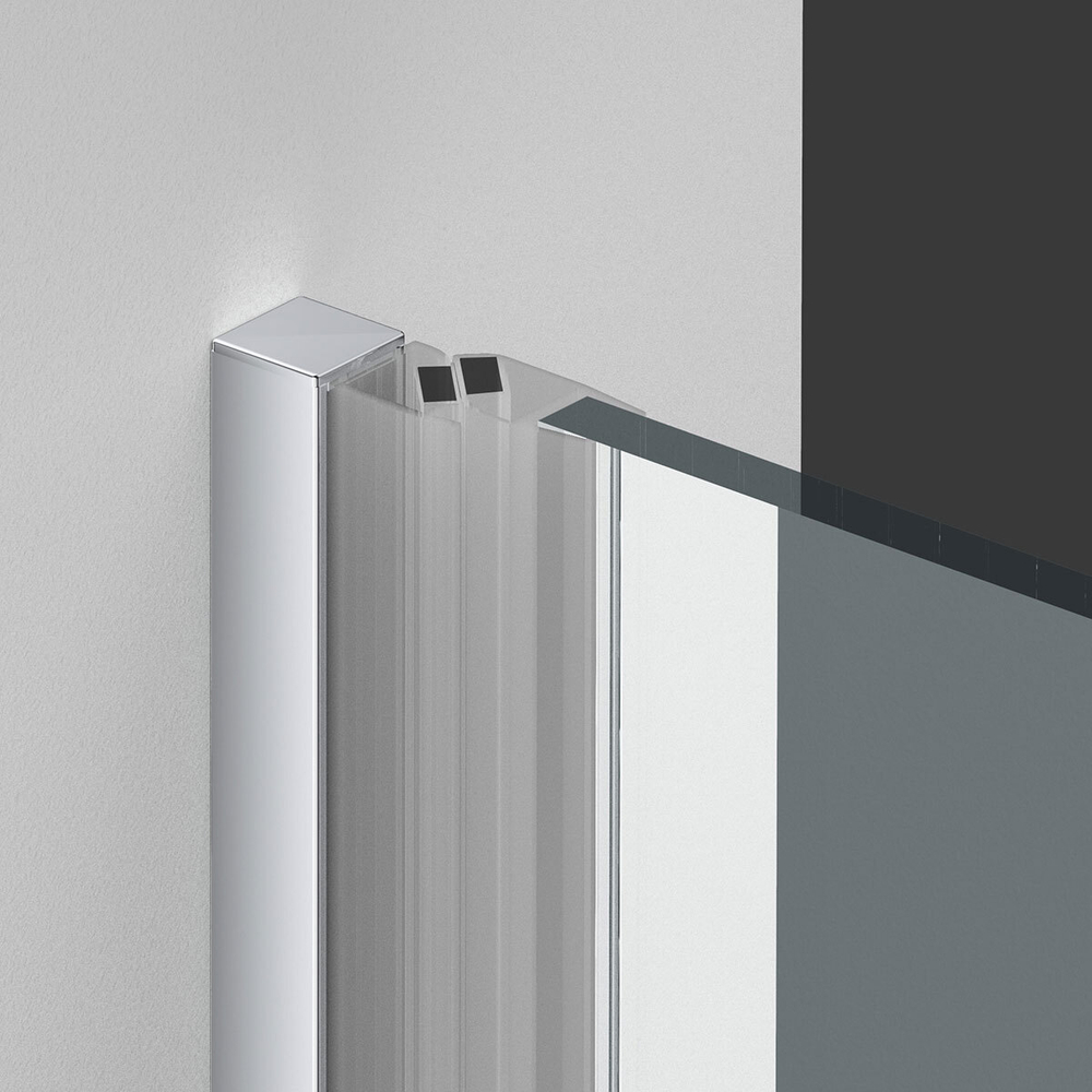 Душевая дверь Alpha VDP-3AL700MT , хром, стекло текстурное