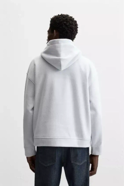 ZARA ХУДИ ИЗ МЯГКОЙ ТКАНИ, ГОЛУБОЙ