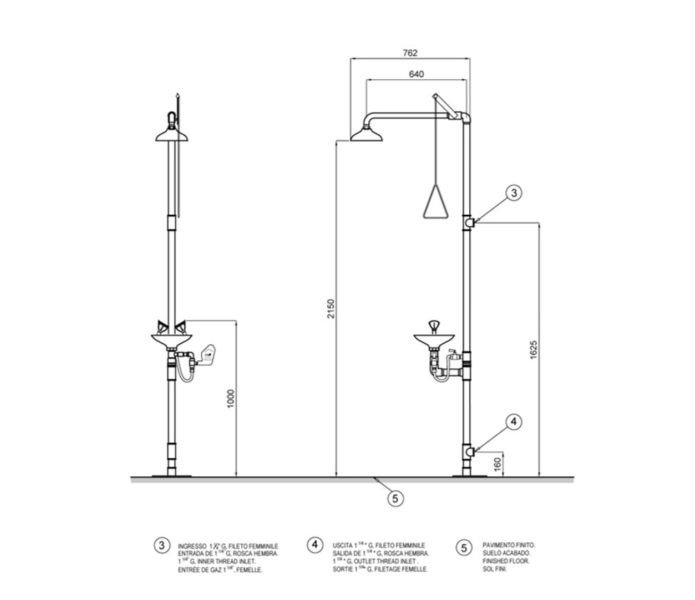 Аварийная система нерж. сталь BOCCHISF SC700 зеленый