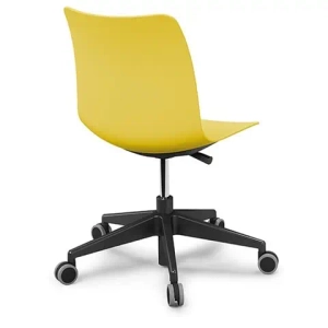 Кресло для лаборатории с пластиковым сидением COLLEGE COLOR SH25 slim/Blue RAL 5014
