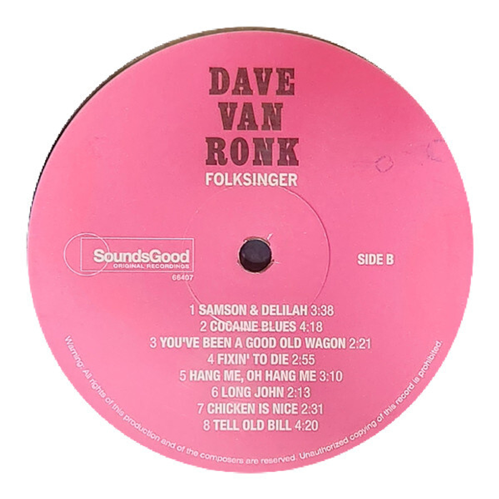 Dave Van Ronk / Folksinger (LP)