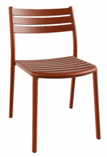 Стул пластиковый Papatya Hisar-S, янтарно-оранжевый