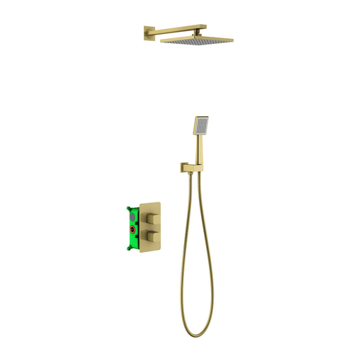 Душевой комплект Timo Petruma SX-5059/17SM с термостатом золото матовое