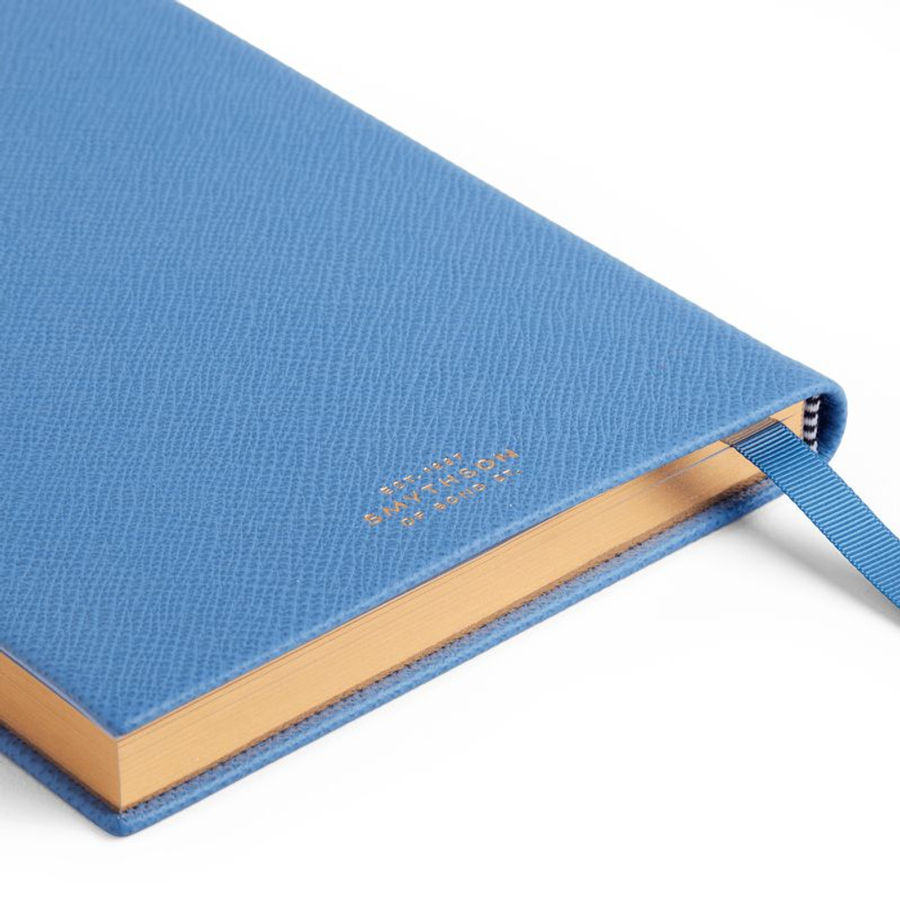 Smythson Блокнот Soho Notebook in Panama Stars Navy