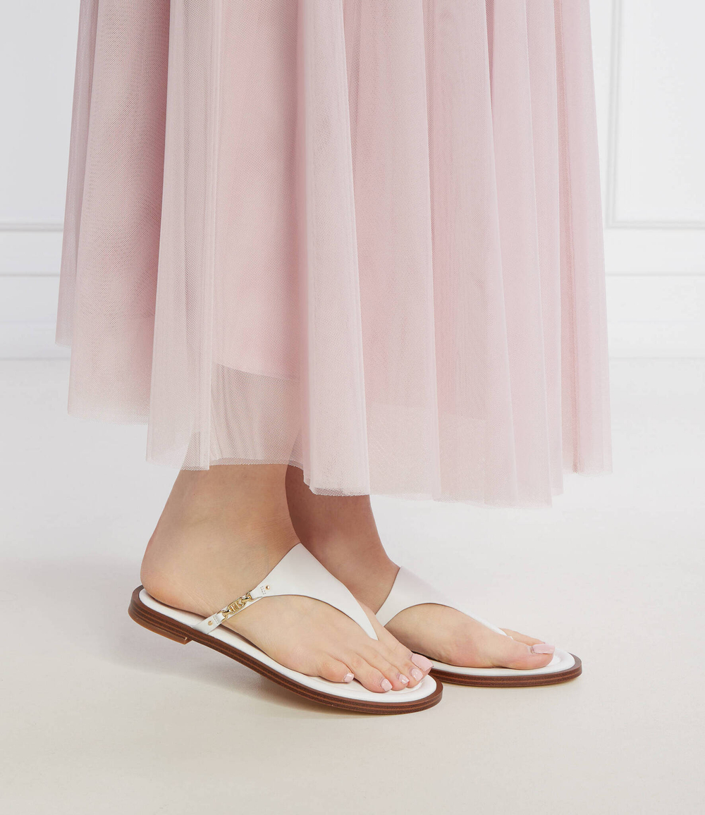 Кожаные вьетнамки DANIELLA Michael Kors - белый(40S4DNFS1L)