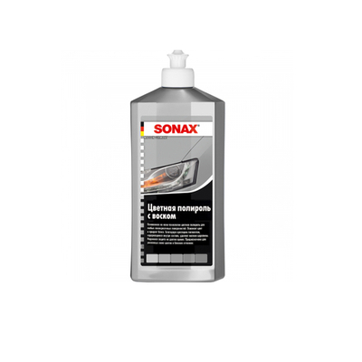 SONAX Polish &amp; Wax Color - Цветной полироль с воском (серый), 500мл
