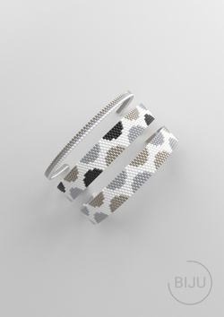 Схема PEYOTE, Схема браслета мозаичное плетение, узор из Miyuki Delica 11/0, файл PDF, №241