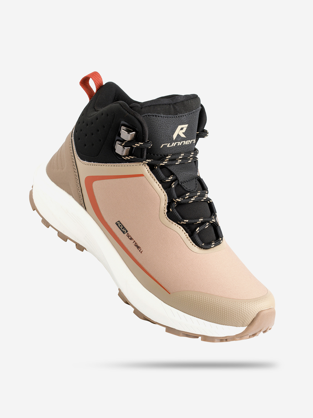 Кроссовки женские Runners, RNS-242-07372, бежевый/черный