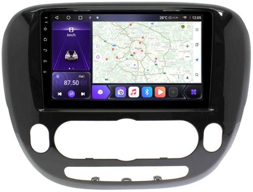 Магнитола для KIA Soul 2 2014-2019 (кондиционер, рамка глянцевая) - Kuberg SF-9740-AB Android 12, Быстрая, CarPlay, 4G SIM-слот